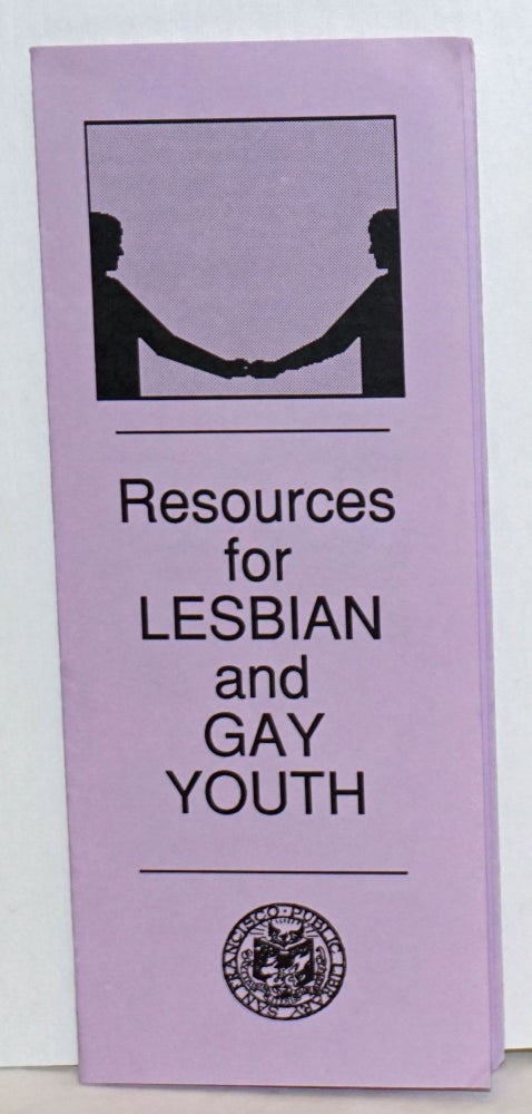 Cat.No: 236267 Resources for Lesbian and Gay Youth [brochure]