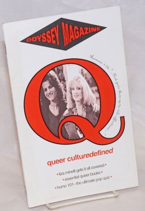 Cat.No: 236443 Odyssey Magazine: vol. 1, #22: queer culturedefined. Guillaume D'Idaho,...