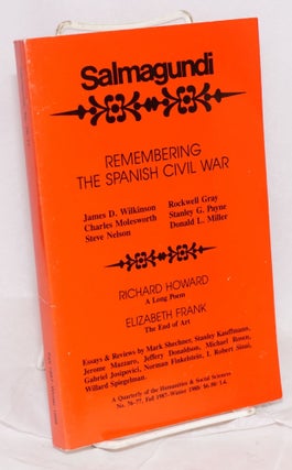 Cat.No: 23671 Remembering the Spanish Civil War; James Wilkinson, Charles Molesworth,...