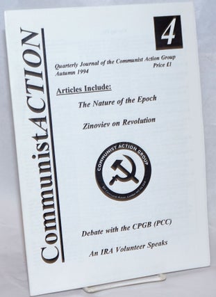 Cat.No: 236752 Communist Action: Quarterly Journal of the Communist Action Group. Number...