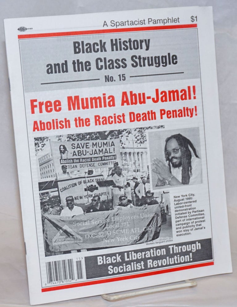 Cat.No: 236838 Free Mumia Abu-Jamal! Abolish the racist death penalty!