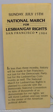 Cat.No: 236945 Sunday, July 15th: National March for Lesbian/Gay Rights. San Francisco....
