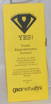 Cat.No: 237126 YES! Youth Empowerment Summit [brochure] November 18, 2006, Everett Middle...