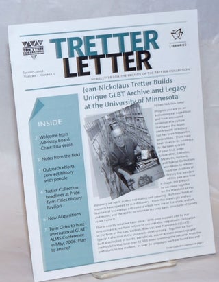 Cat.No: 237200 Tretter Letter: newsletter for the Friends of the Tretter Collection; vol....