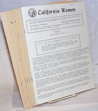 Cat.No: 237322 California Women: a bulletin [8 issue broken run