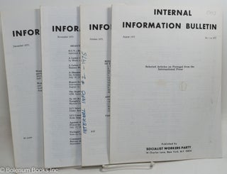 Cat.No: 237376 Internal Information Bulletin, no. 1, August 1975, to no. 4, December...