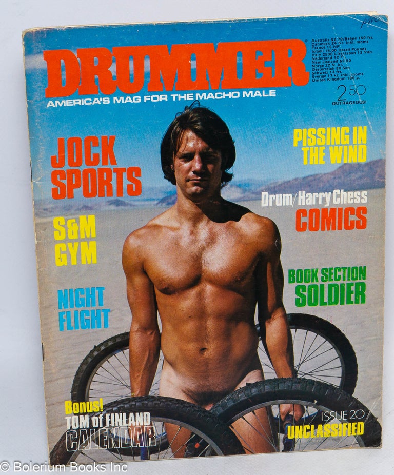 Cat.No: 237444 Drummer: America's Mag for the macho male; #20, 1977. Jack Fritscher, Jim Kepner Tom of Finland, Phil Andros, Pat Rocco, Bill Ward, Harry Bush, Roy Dean, Bishop, James Spada.