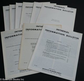 Cat.No: 237509 Internal Information Bulletin, no. 1, April 1973 to no. 10, December,...