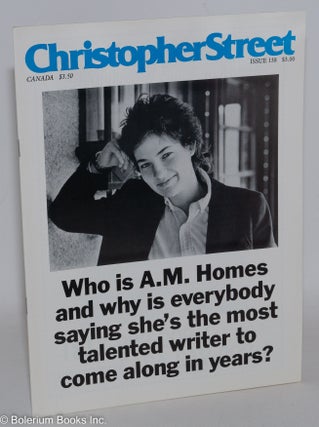 Cat.No: 237542 Christopher Street: vol. 12, #6, August 1989, whole #138; Who is A. M....