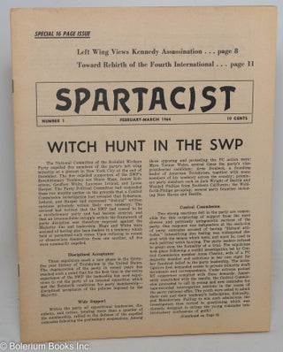 Cat.No: 237629 Spartacist. Number 1 (February-March 1964). Spartacist League