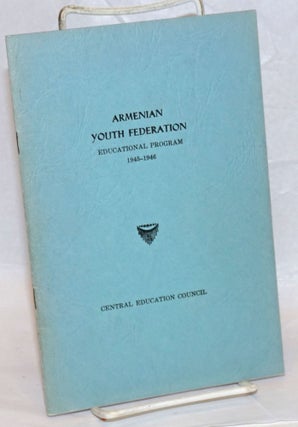 Cat.No: 237643 Armenian Youth Federation Educational program, 1945-1946