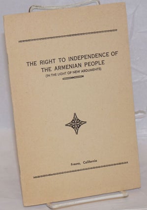 Cat.No: 237850 The right to independence of the Armenian people (in the light of new...