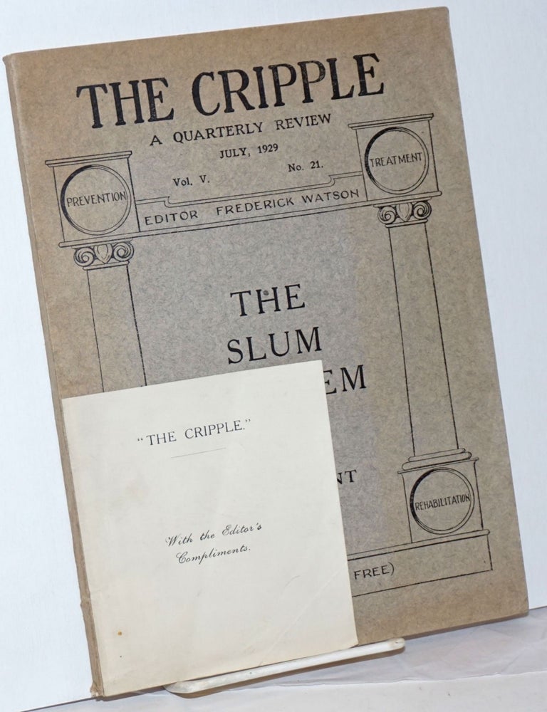Cat.No: 238017 The Cripple: A quarterly review. Vol. V no. 21