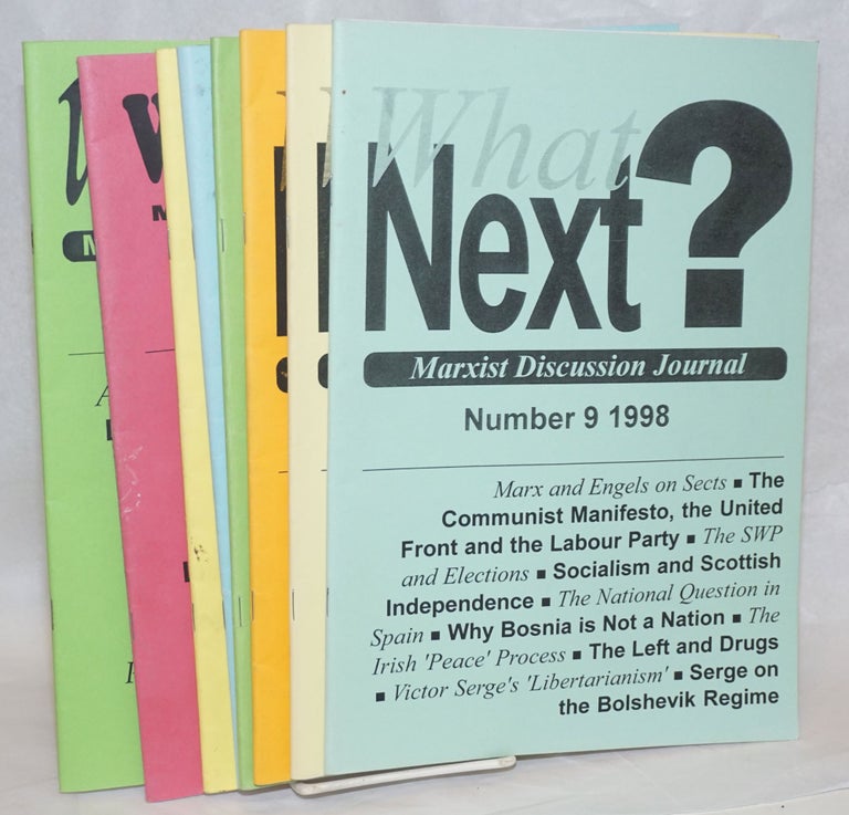 Cat.No: 238111 What Next? Marxist discussion journal [eight issues]