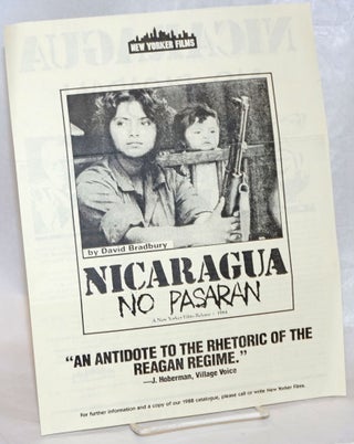 Cat.No: 238140 Nicaragua No pasaran [handbill]. David Bradbury