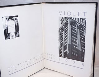 1938 Commerce Violet; The School of Commerce New York University 1938