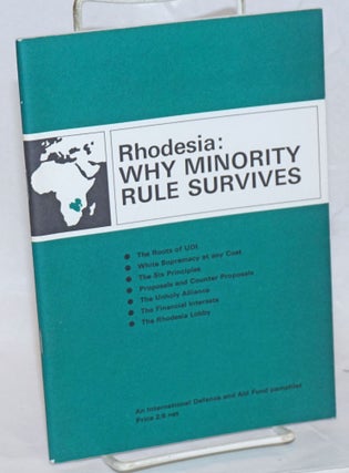 Cat.No: 238183 Rhodesia: Why Minority Rule Survives