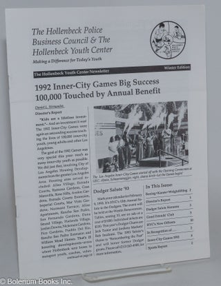 Cat.No: 238202 The Hollenbeck Youth Center Newsletter Winter edition