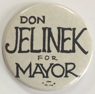 Cat.No: 238708 Don Jelinek for Mayor [pinback button