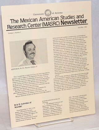 Cat.No: 238969 The Mexican American Studies and Research Center (MASRC) Newsletter: vol....