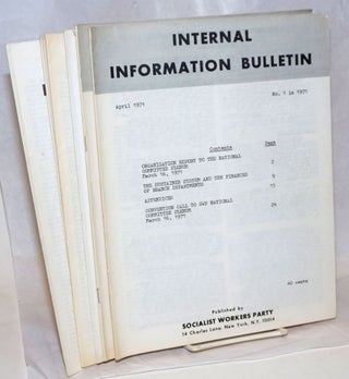 Cat.No: 238988 Internal Information Bulletin [Number 1-7, 1971]. Socialist Workers Party