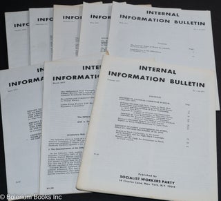 Cat.No: 238991 Internal Information Bulletin, no. 1, February, 1977 to no. 8, October,...