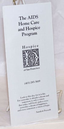 Cat.No: 239072 The AIDS Home Care and Hospice Program [brochure