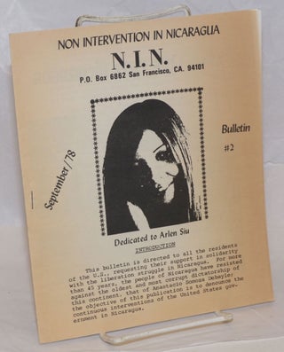 Cat.No: 239279 Bulletin no. 2 (Sept. 1978). Non Intervention in Nicaragua