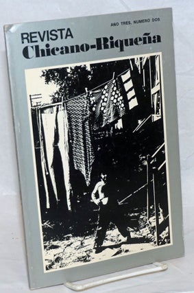 Cat.No: 239365 Revista Chicano-riqueña: año tres, numero dos, Primavera 1975....