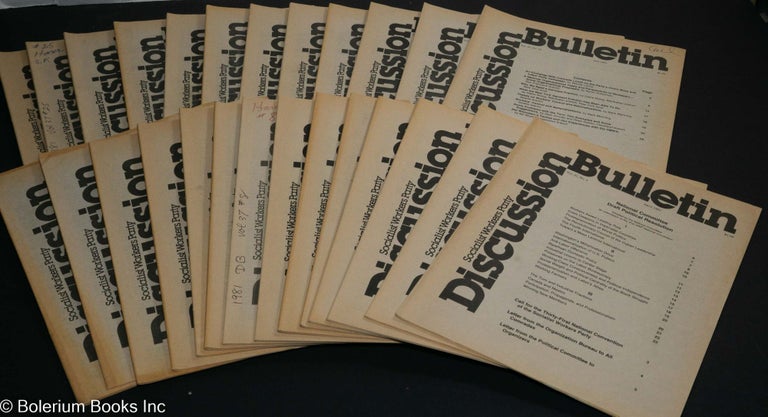 Cat.No: 239485 SWP discussion bulletin, vol. 37 no. 1, April, 1981 to no. 26, August, 1981. Socialist Workers Party.