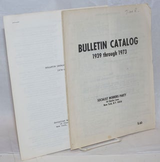 Cat.No: 239685 Bulletin Catalog, 1939 through 1973 [together with] Bulletin Catalog...
