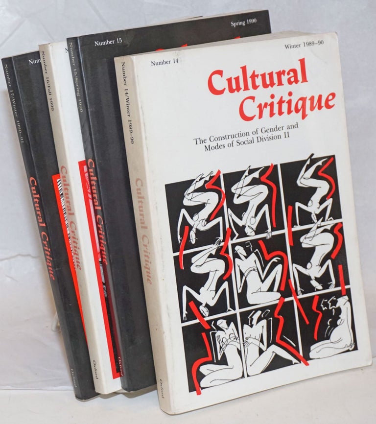 Cat.No: 239694 Cultural Critique [Four issues]. Donna Przybylowicz.
