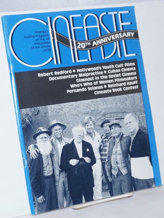 Cat.No: 239929 Cineaste: vol. 16, #1-2, 1987-88: 20th Anniversary Issue. Gary Crowdus, ed
