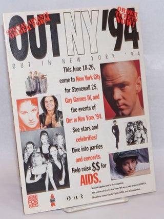 Cat.No: 240017 Out NY '94: Out in New York '94; a special supplement of Out Magazine