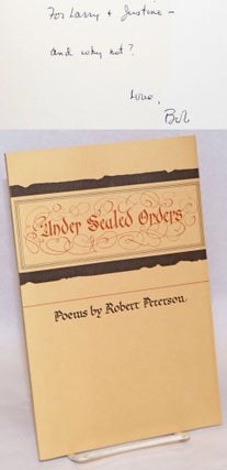 Cat.No: 240118 Under Sealed Orders [signed]. Robert Peterson, Lawrence Fixel association