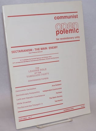 Cat.No: 240125 Communist Open Polemic for Revolutionary Unity, no. 9