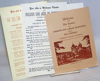 Cat.No: 240138 California Missions: two leaflets and a brochure for Old San Juan Bautista...