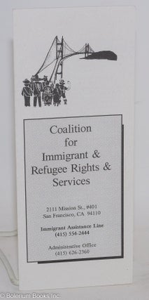 Cat.No: 240144 Coalition for Immigrant & Refugee Rights & Services [brochure