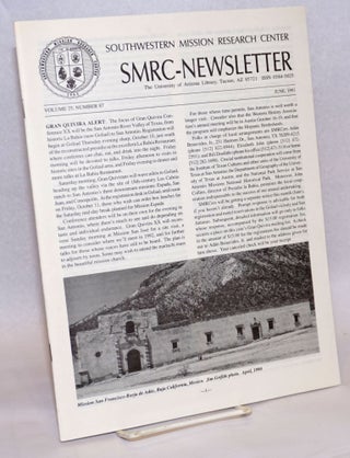 Cat.No: 240180 SMRC - Newsletter; Volume 25, Number 87; June 1991. Southwestern Mission...