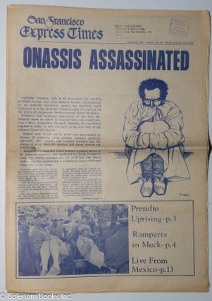 Cat.No: 240261 San Francisco Express Times, vol. 1, #40, October 23, 1968. "Onassis...