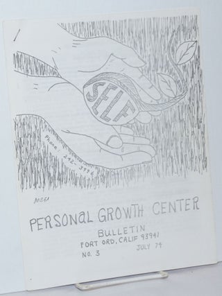 Cat.No: 240297 Personal Growth Center Bulletin. No. 3 (July 1974