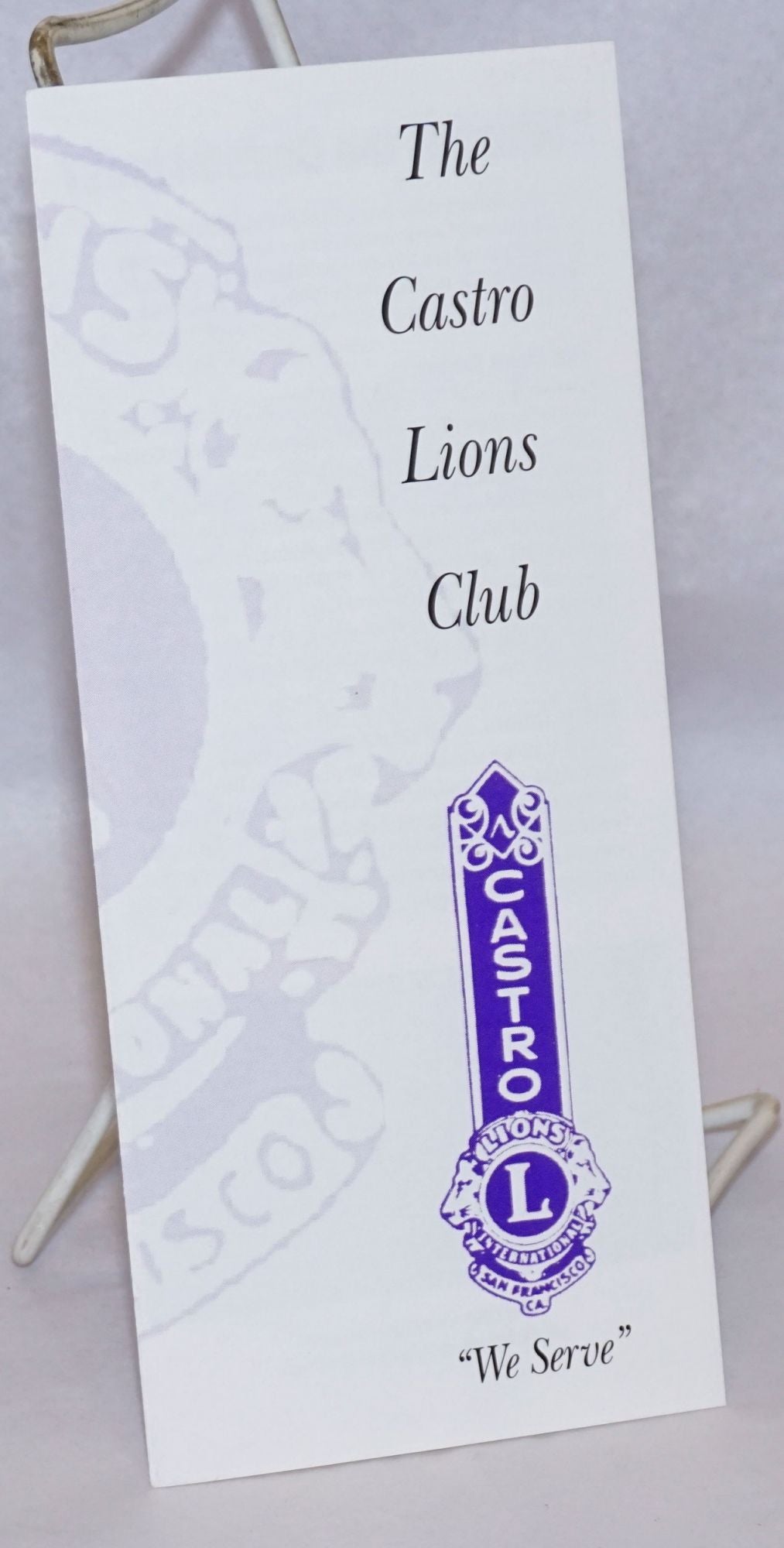 The Castro Lions Club Brochure