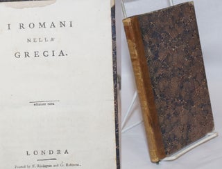 Cat.No: 240345 I Romani nella Grecia. edizione nona. Vittorio Barzoni