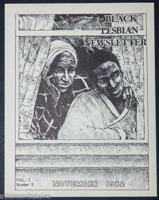 Cat.No: 240466 Black lesbian newsletter; No. 5 (November 1982
