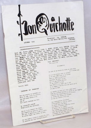 Cat.No: 240498 Don Quichotte: Collection #1, Automne 1983. Ion Caraion, Stanley Noyes...