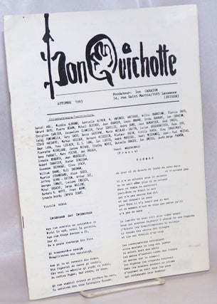 Cat.No: 240499 Don Quichotte: Collection #1, Automne 1983. Ion Caraion, Stanley Noyes...
