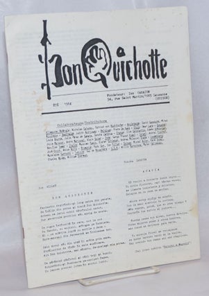 Cat.No: 240500 Don Quichotte: Collection #3, Ete 1984. Ion Caraion, Stanley Noyes /publisher