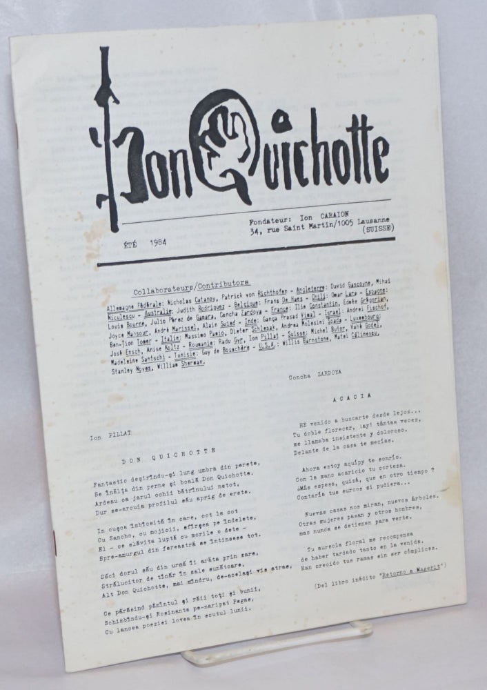 Cat.No: 240500 Don Quichotte: Collection #3, Ete 1984. Ion Caraion, Stanley Noyes /publisher.