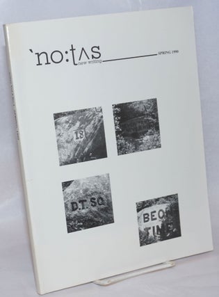 Cat.No: 240509 Notus: new writing; vol. 5, #1, Spring, 1990. Pat Smith, Robert Kelly Paul...