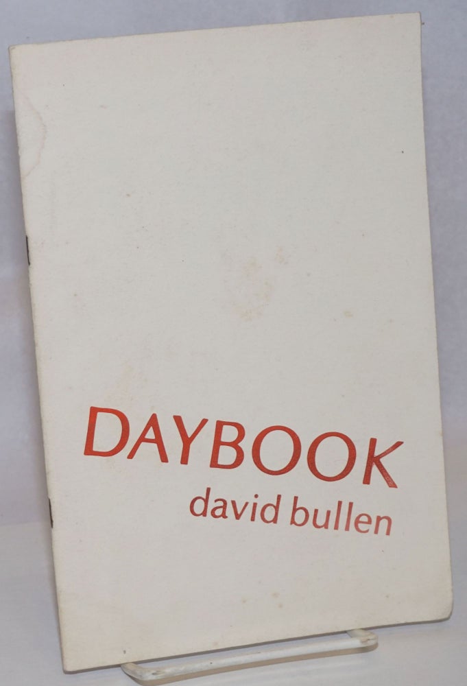 Cat.No: 240583 Daybook. David Bullen.